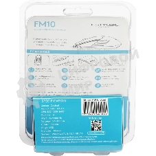 Мышь проводная A4Tech Fstyler FM10 черный/синий, 1600 dpi, USB, кнопки - 4