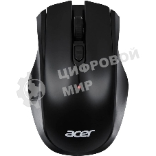 Мышь беспроводная Acer OMR030 черный, 1600 dpi, радиоканал, USB, кнопки - 4