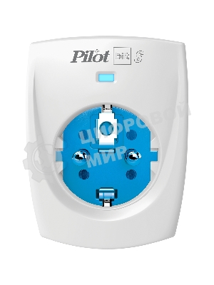 Сетевой фильтр ZIS PILOT BIT S, 1 розетка, 16А/3,5кВт, св.серый