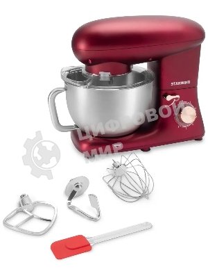 Миксер планетарный Starwind SPM7170 1600 Вт, гранатовый