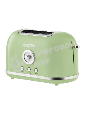 Тостер Galaxy Line GL 2911, райская олива, металл, 900 Вт, 6 степеней поджарки