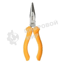 Удлиненные плоскогубцы Deli DL2106C 160 мм, пластиковая рукоять