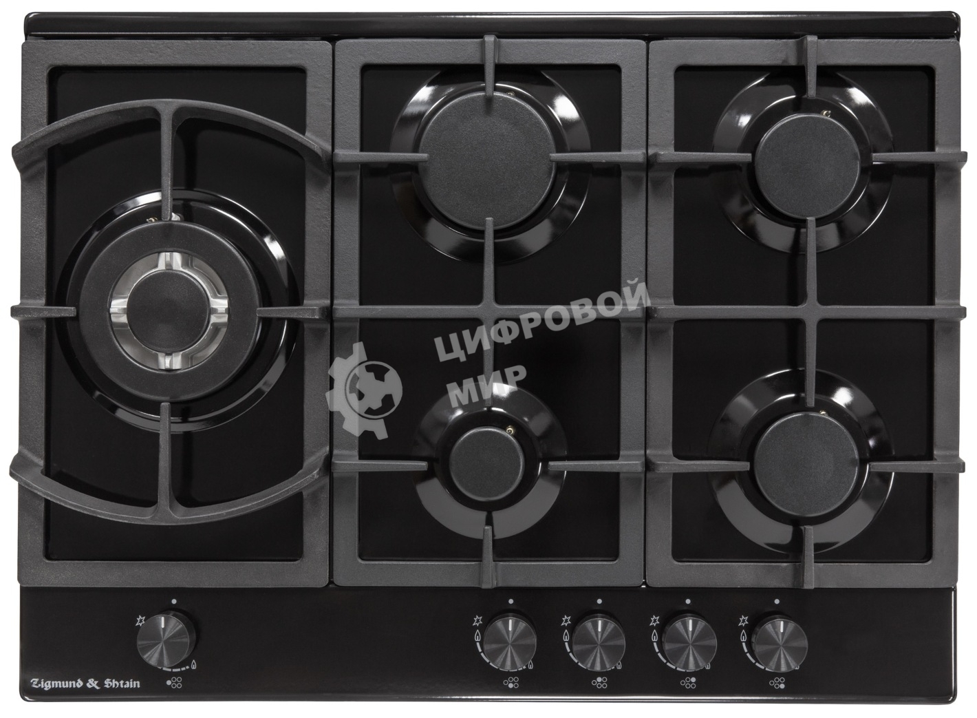Газовая варочная панель Zigmund & Shtain G 14.7 B независимая, черный