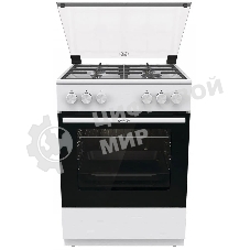 Плита газовая Gorenje GG6A11WF белый, конфорок 4 газовых, духовка 72 л, 60 см x 85 см x 60 см