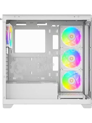 Компьютерный корпус Ocypus Gaммa C72 WH ARGB ATX/win/white/4 ARGB fans/no PSU/Tempered Glass