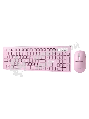 Комплект клавиатура+мышь Smartbuy 105AG беспроводной, USB, 1200 DPI, розовый