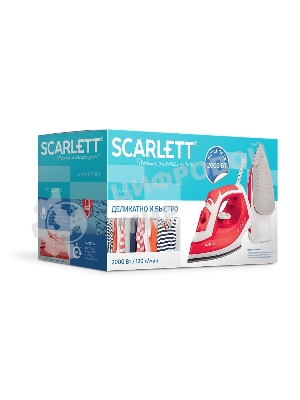 Утюг Scarlett SC-SI30P15 красный, 2000 Вт