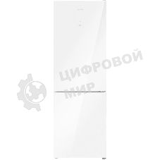 Холодильник Maunfeld MFF185NFW белый глянц. двухкамерный 211/104л морозилка снизу, No Frost