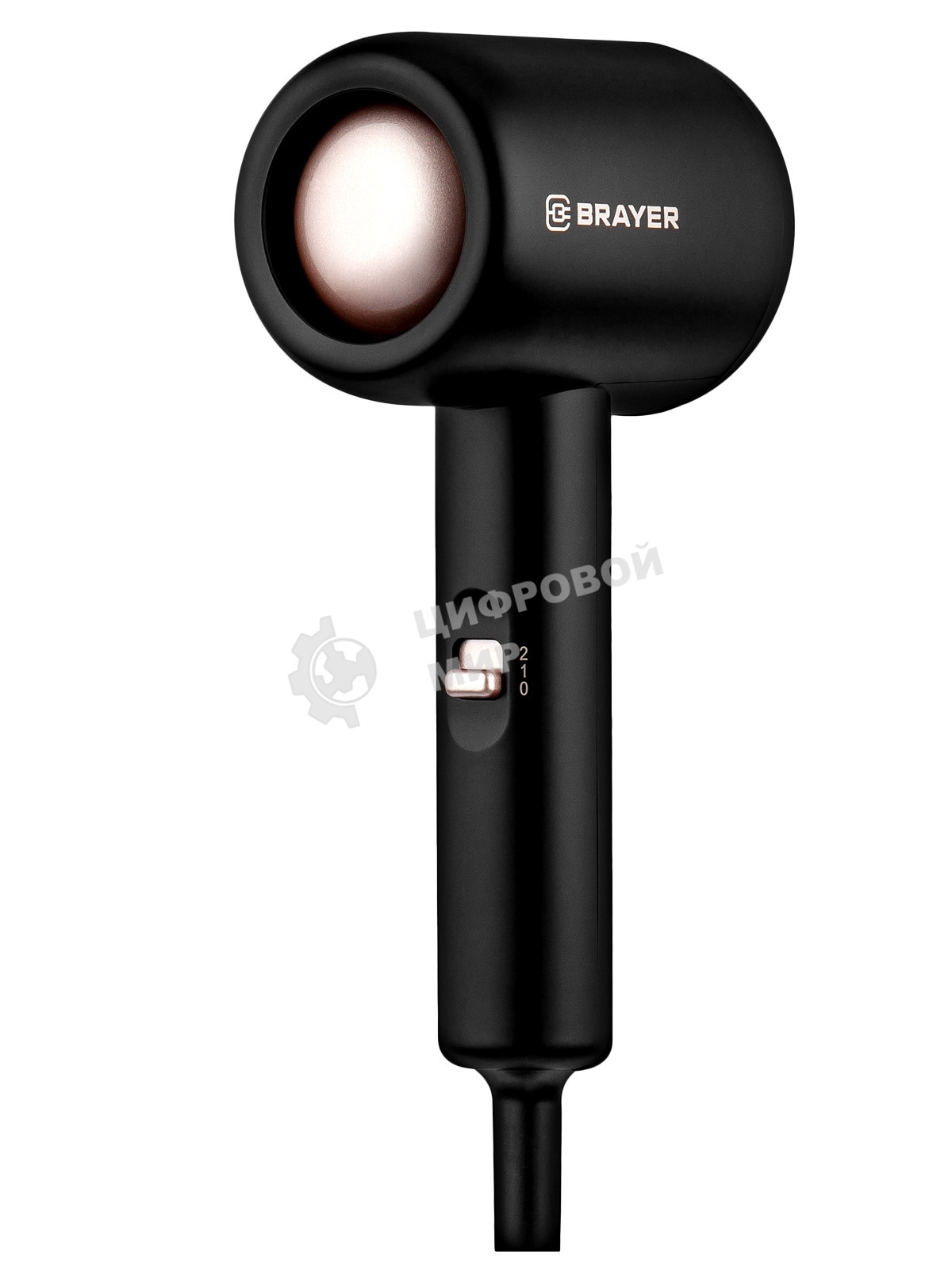 Фен BRAYER BR3027 черный, 1000 Вт