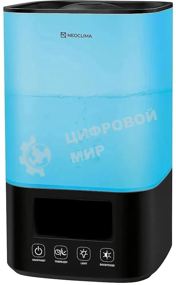 Увлажнитель воздуха Neoclima Vision LED 2.5L черный, 25 м², 2.5 л