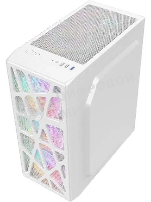 Компьютерный корпус Aerocool/Formula Mana белый без БП ATX 3x120мм 1xUSB 2.0 1xUSB 3.0 audio bott PSU