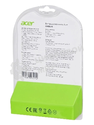 Мышь беспроводная Acer OMR020 черный, 1200 dpi, радиоканал, USB, кнопки - 3