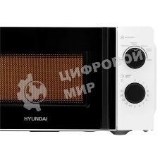 Микроволновая печь Hyundai HYM-M2047 белый, 20 л, 700 Вт, переключатели - поворотный механизм