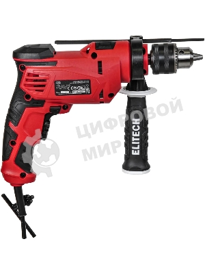 Дрель Elitech ДУ 060РЭ, 650 Вт, сетевая, ударная