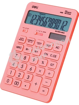Калькулятор настольный Deli Touch EM01541 красный 12-разр.
