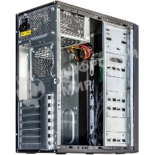Компьютерный корпус c блоком питания 500 Ватт Case Foxline FL-301, ATX, 1x5.25EXT, 1x3.5EXT, 4x3.5INT, 4xUSB 2.0, HDA, w/o FAN, w/500W ATX PSU, w/1.2m EU pwr cord