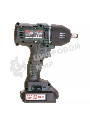 Профессиональный бесщеточный гайковерт аккумуляторный KLPRO KLSS18BH-20 (18В, Li-ion-2шт, 2.0А·ч, 400Нм, 2 скорости, подсветка,З/У,в кейсе)