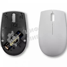 Мышь беспроводная Lenovo 300 серый, 1000 dpi, радиоканал, USB, кнопки - 3