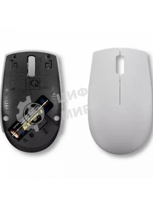 Мышь беспроводная Lenovo 300 серый, 1000 dpi, радиоканал, USB, кнопки - 3