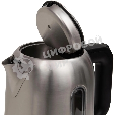Чайник электрический Oasis K-5SWS стальной+черный 1,7л 2200Вт