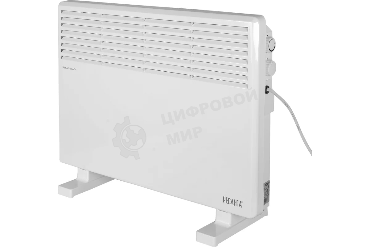 Конвектор электрический Ресанта ОК-1500СН белый, 1500 Вт, 15 м2, термостат