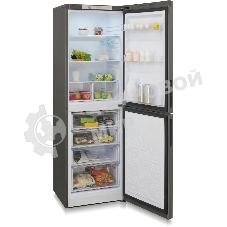 Холодильник Бирюса Б-W6031 графит матовый двухкамерный 245/100л морозилка снизу