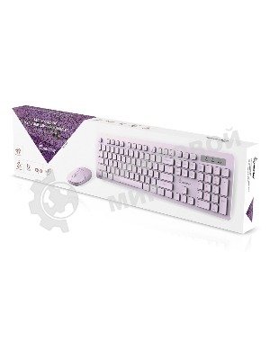 Комплект клавиатура+мышь Smartbuy 105AG беспроводной, USB, 1200 DPI, розовый