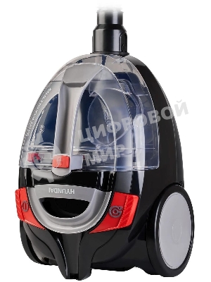 Пылесос Hyundai HYV-C3077 черный, 380/2000 Вт, уборка сухая, пылесборник контейнер 1.5 л