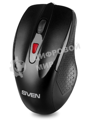 Мышь беспроводная SVEN RX-450W черный, 3200 dpi, радиоканал, USB, кнопки - 6