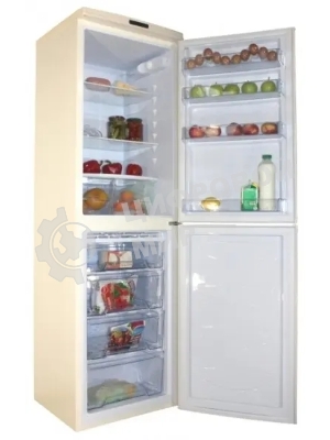 Холодильник DON R-296 BE бежевый мрамор двухкамерный 209/140л морозилка снизу