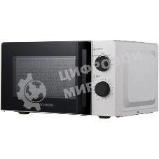 Микроволновая печь Hyundai HYM-M2047 белый, 20 л, 700 Вт, переключатели - поворотный механизм