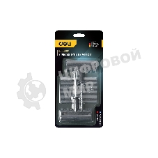 Ремкомплект для бескамерных шин Deli DL120001 (шило, рашпиль, 5 резиновых жгутов)