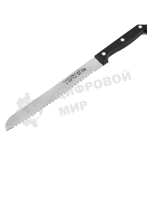 Набор ножей LARA LR05-53 7 предметов: ДЕРЕВЯННАЯ ПОДСТАВКА + 5 ножей + ножницы, нержавеющая сталь 2CR13