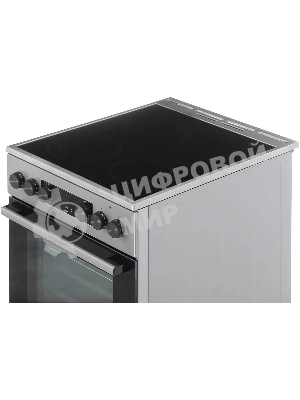 Плита электрическая Gorenje GEC5C40XAOT серебристый, конфорок 4 шт, духовка 70 л, 50 см x 85 см x 59.4 см