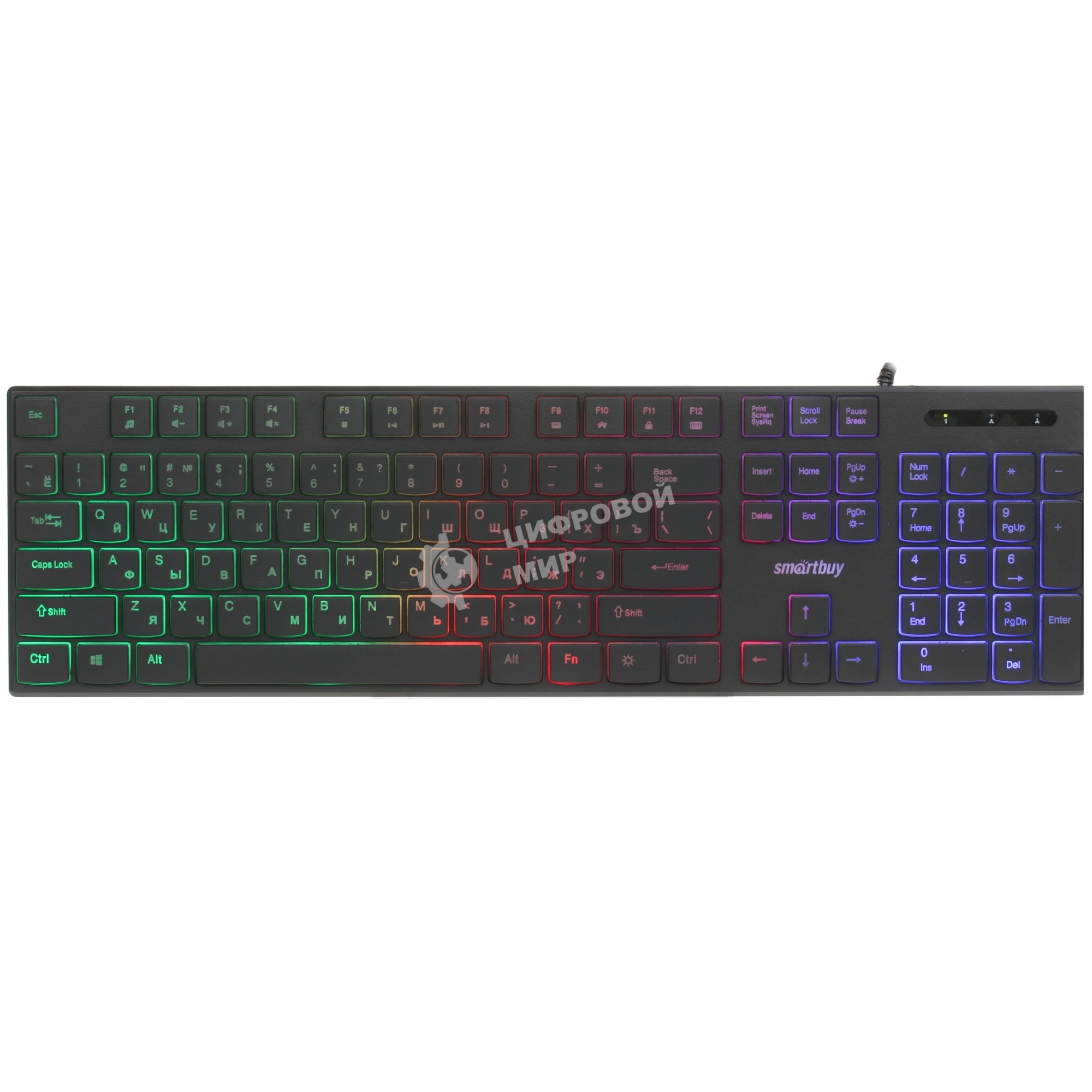 Клавиатура проводная мультимедийная Smartbuy (SBK-240U-K) ONE 240 USB черный