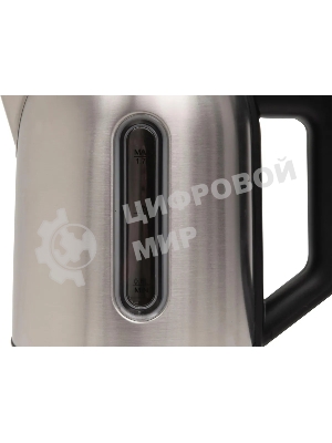 Чайник электрический Oasis K-5SWS стальной+черный 1,7л 2200Вт