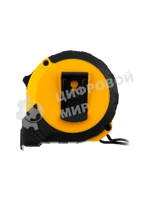 Рулетка Denzel 5м х 25мм, двухкомп. корпус, кнопка-пауза