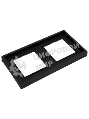 Рамка 2-м ArtGallery IP44 карбон SE GAL441002