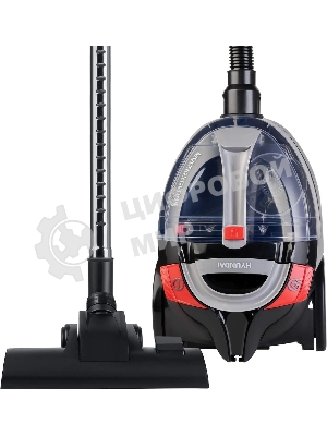 Пылесос Hyundai HYV-C3077 черный, 380/2000 Вт, уборка сухая, пылесборник контейнер 1.5 л