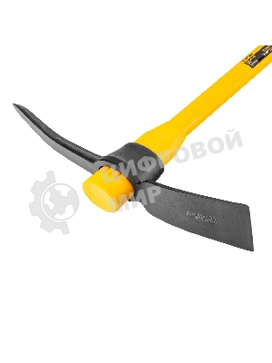 Кирка Denzel 2250 г, широкая, фиберглассовая обрезиненная рукоятка 900 мм