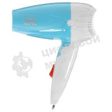 Фен Goodhelper HD-F083 голубой/белый, 800 Вт, компактный