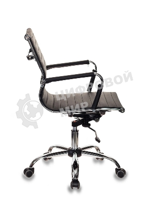 Кресло Бюрократ CH-883-LOW/BLACK черный, экокожа