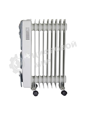 Обогреватель масляный Ресанта ОМ-9НВ (9 секций), белый, 2400 Вт, 25 м2, термостат