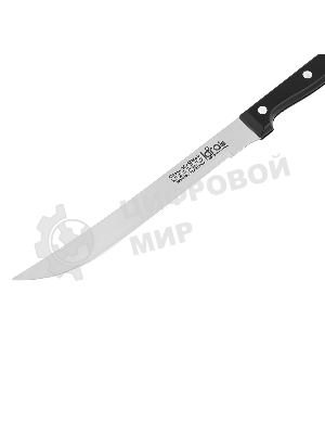 Набор ножей LARA LR05-53 7 предметов: ДЕРЕВЯННАЯ ПОДСТАВКА + 5 ножей + ножницы, нержавеющая сталь 2CR13