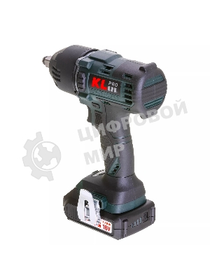 Профессиональный бесщеточный гайковерт аккумуляторный KLPRO KLSS18BH-20 (18В, Li-ion-2шт, 2.0А·ч, 400Нм, 2 скорости, подсветка,З/У,в кейсе)