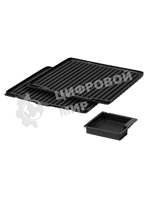 Гриль электрический BBK BEG2004 2000 Вт, черный/металлик