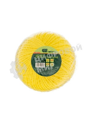 Шпагат полипропиленовый Сибртех 1200 текс, 1,7 мм, L400 м, желтый