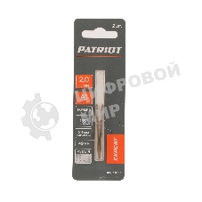 Сверло PATRIOT EXPERT по металлу, Р6М5К5, 2,0 мм, 2шт в блистере