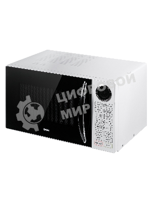 Микроволновая печь BBK 23MWG-930S/BW белый/черный, 23 л, 900 Вт, переключатели - сенсор