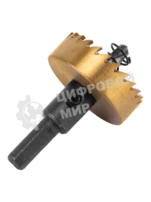 Коронка по металлу Denzel HSS, 42 мм, нитридтитановое покрытие